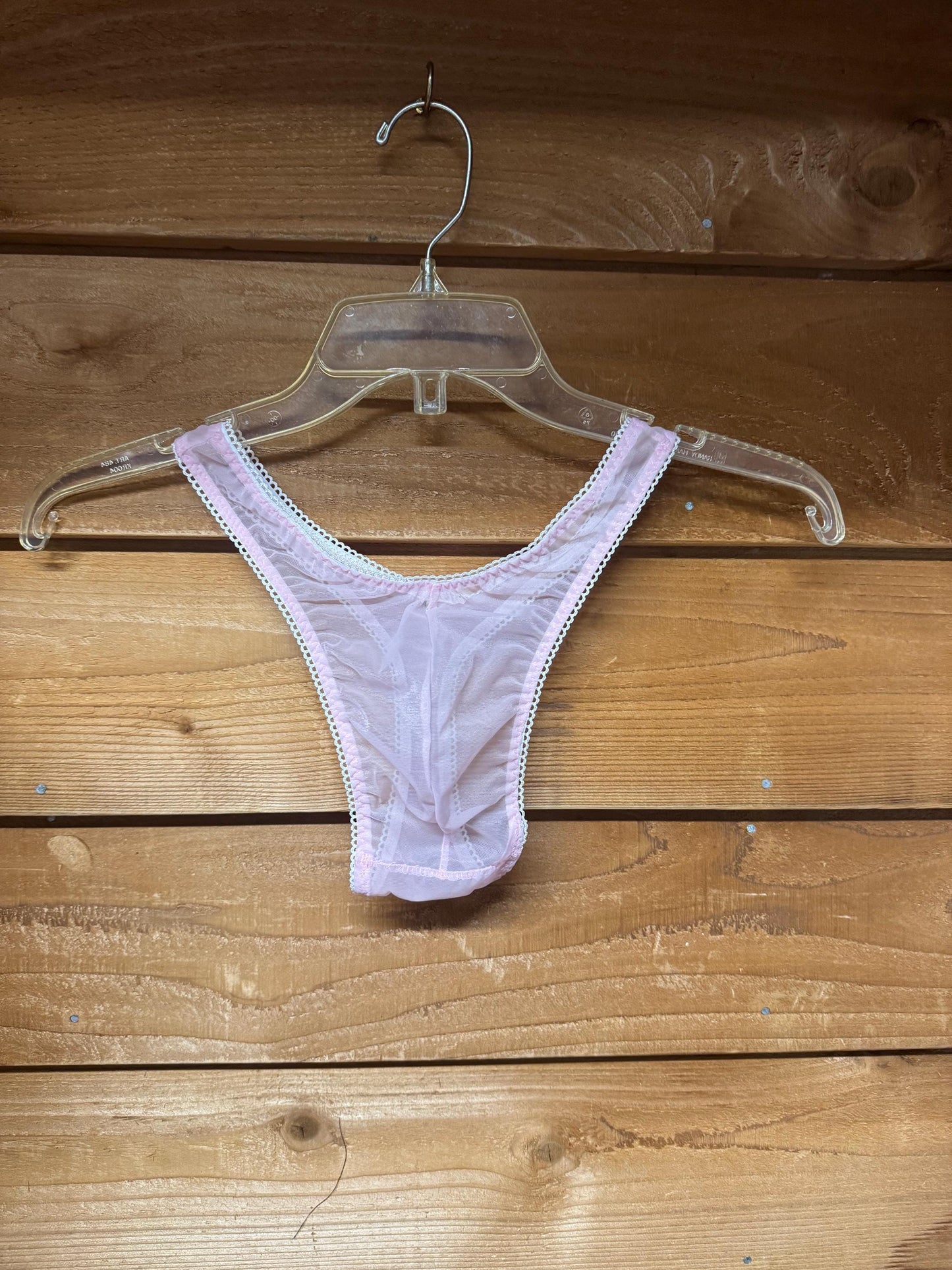 Men's Sheer Pink Thong - Sexy and Comfortable Underwear
