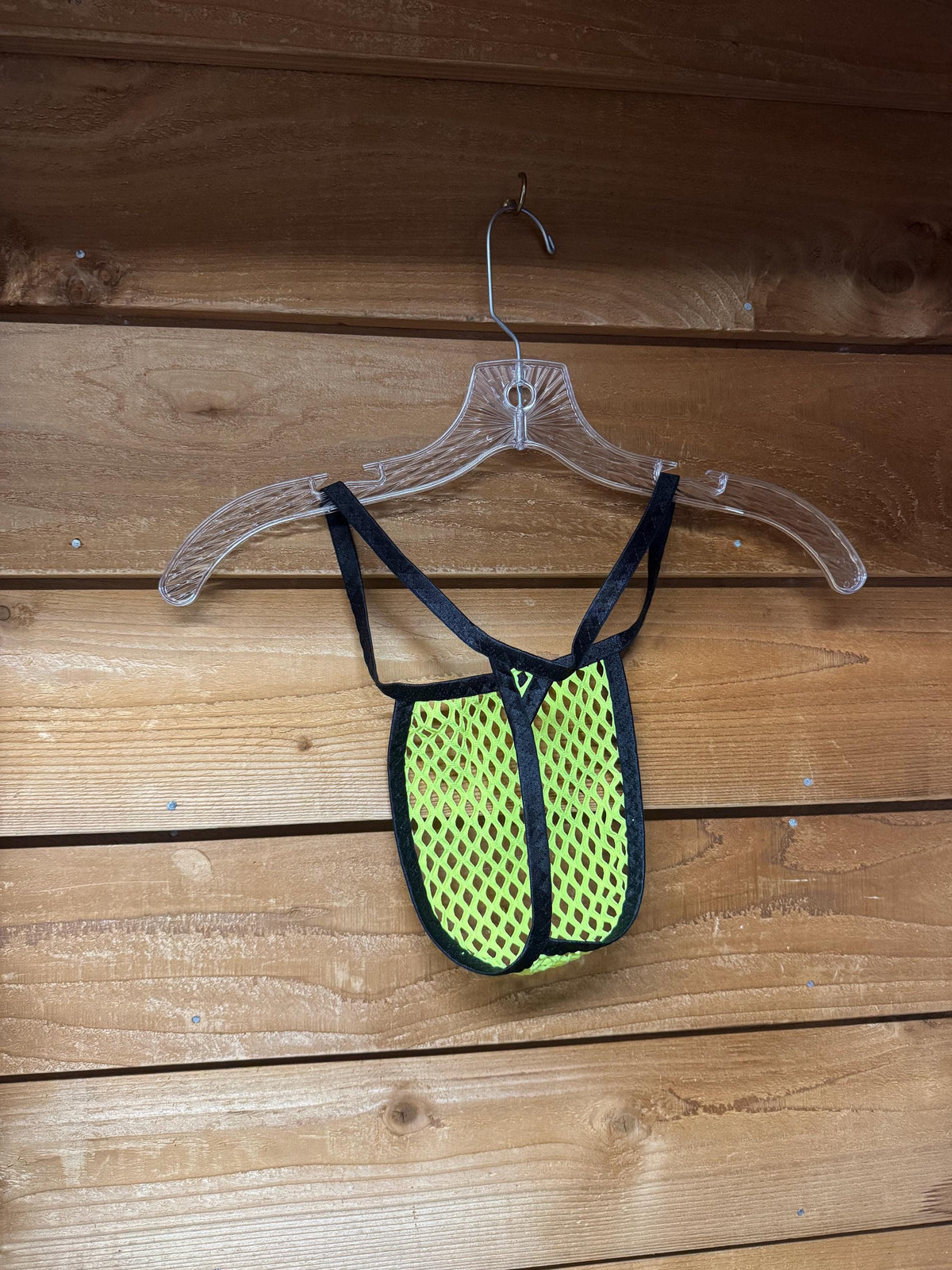 Neon Yellow Mesh Micro Thong for Men - Sexy Underwear