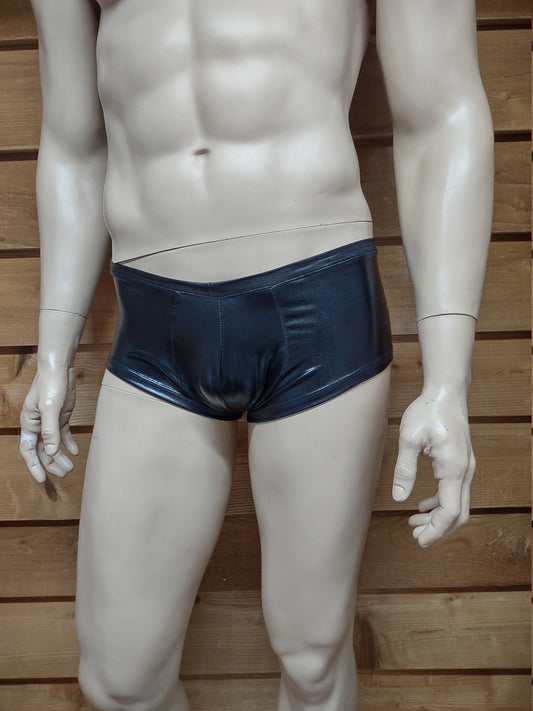 Men's black booty shorts