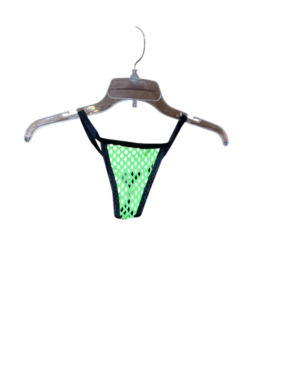 Micro thong for men, neon green mesh