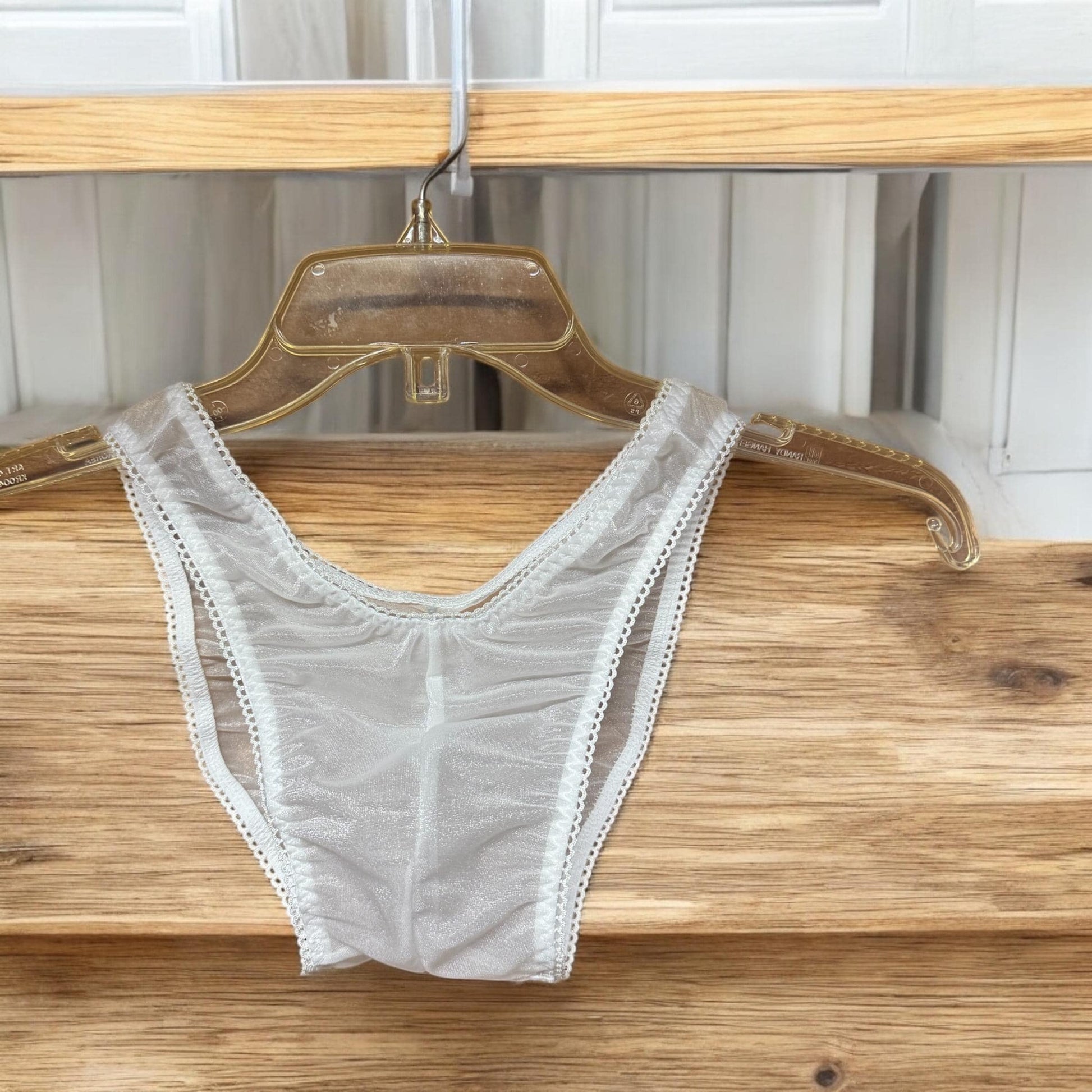 Transparent Men's Underwear in White - Breathable Briefs