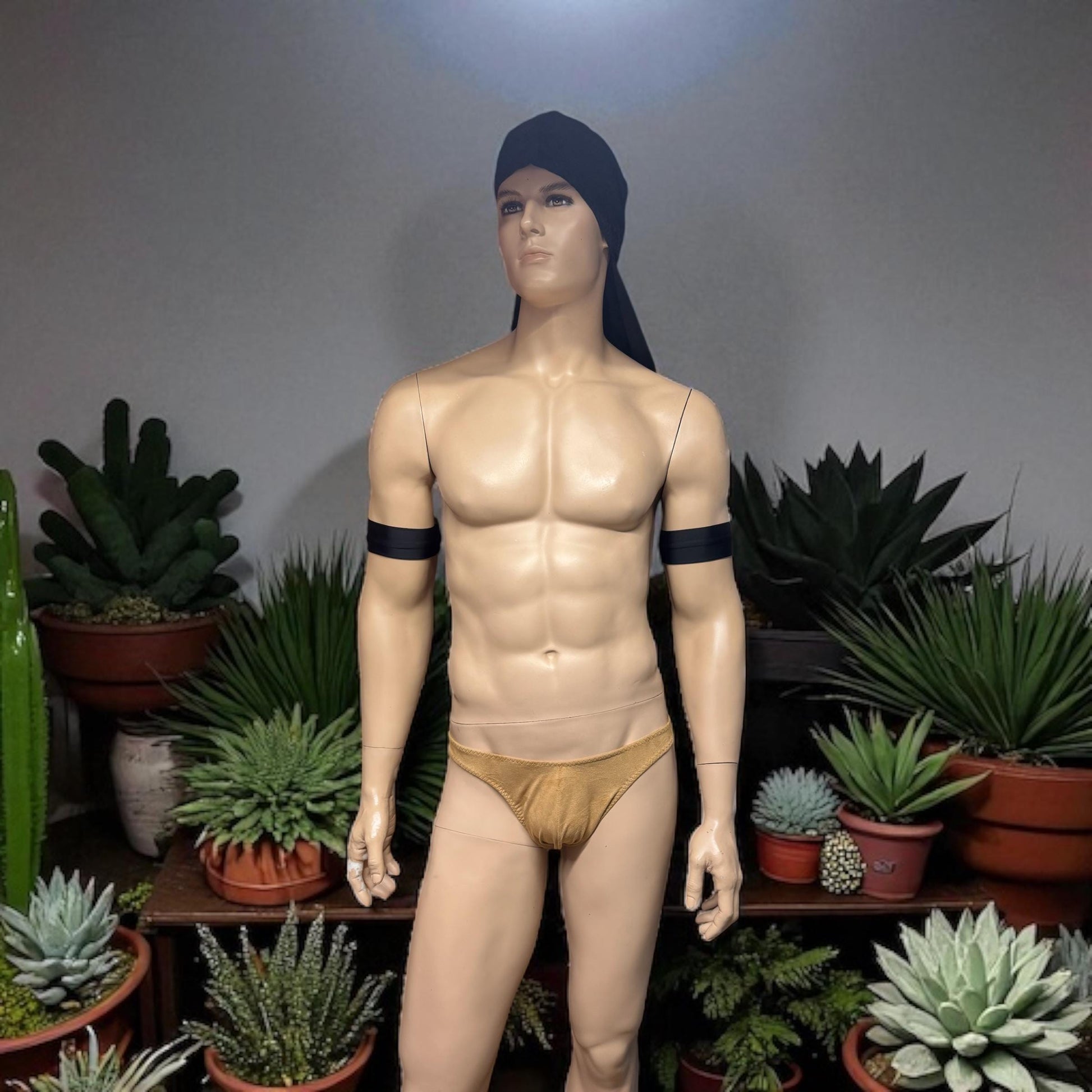 Lined Faux Suede Costume Underwear for Men - Unique Cosplay Accessory