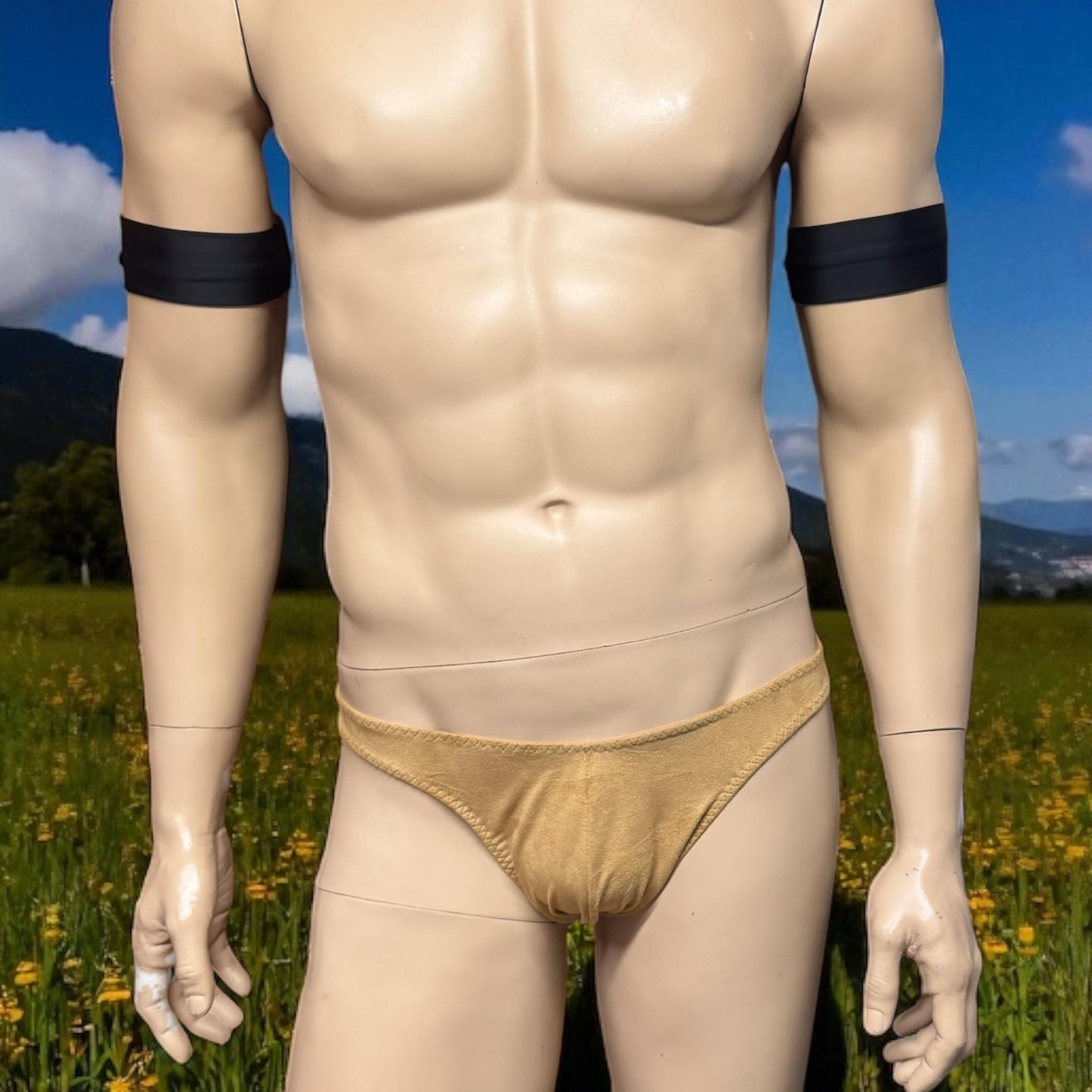 Lined Faux Suede Costume Underwear for Men - Unique Cosplay Accessory