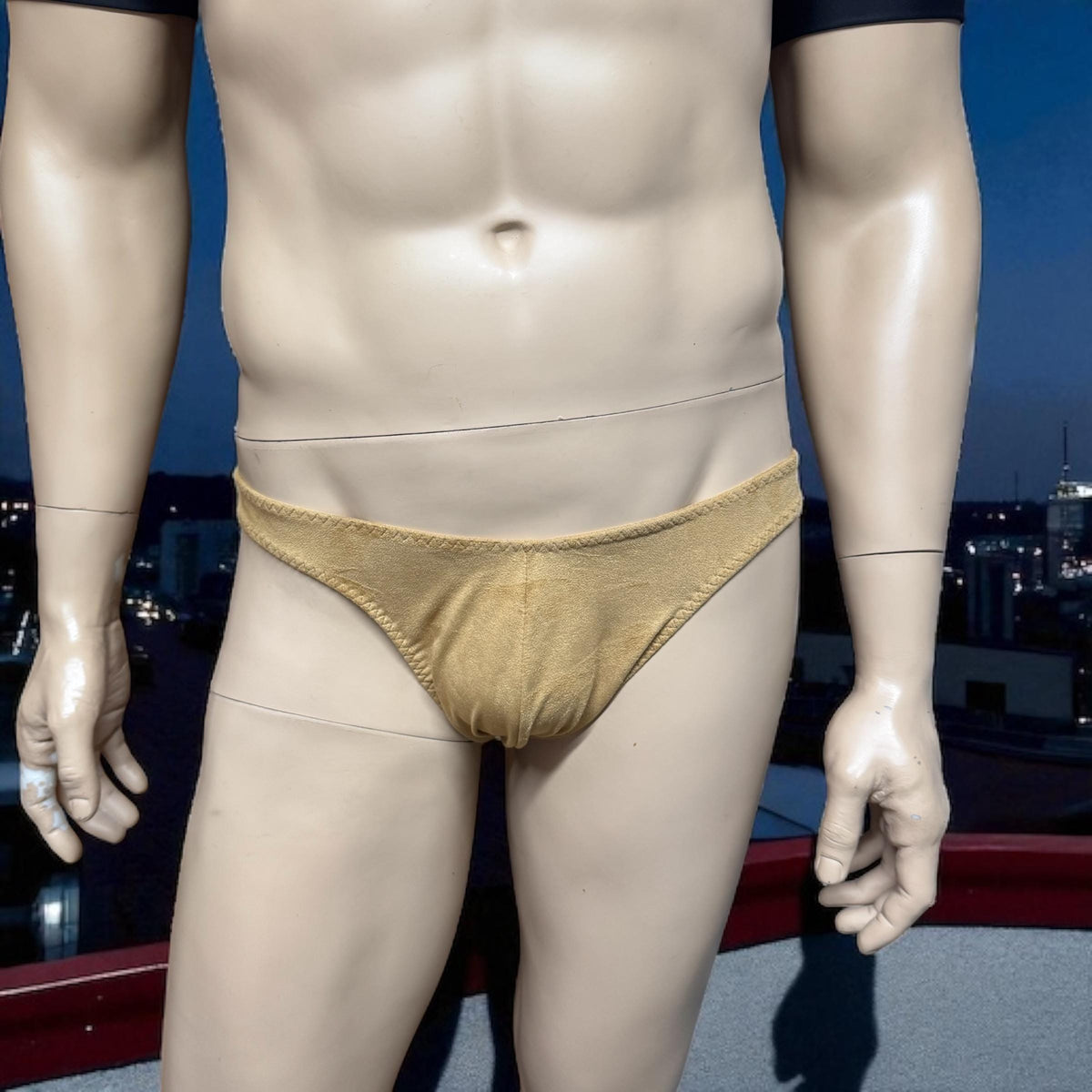 Lined Faux Suede Costume Underwear for Men - Unique Cosplay Accessory