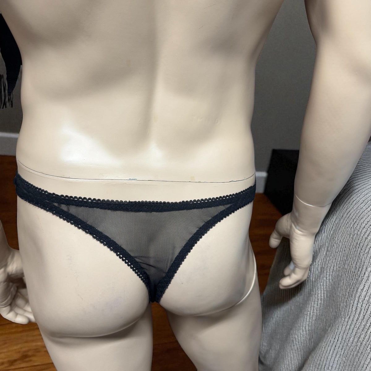 Men's Black Mesh Thong Briefs - Sexy Underwear for Him