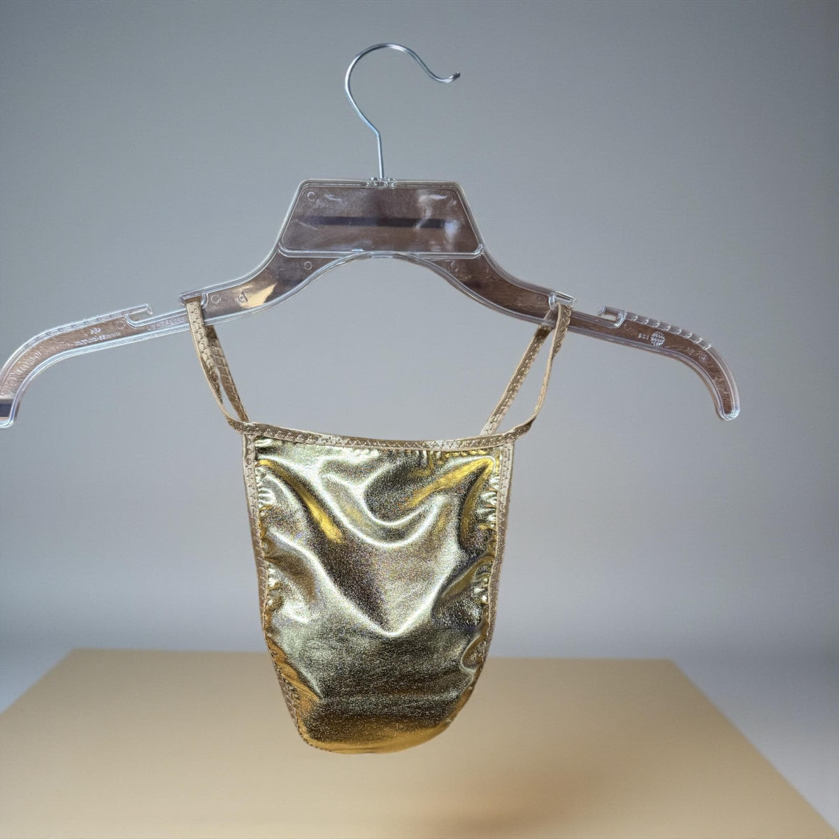 Gold Shiny G-String for Men | Bold & Eye-Catching Design