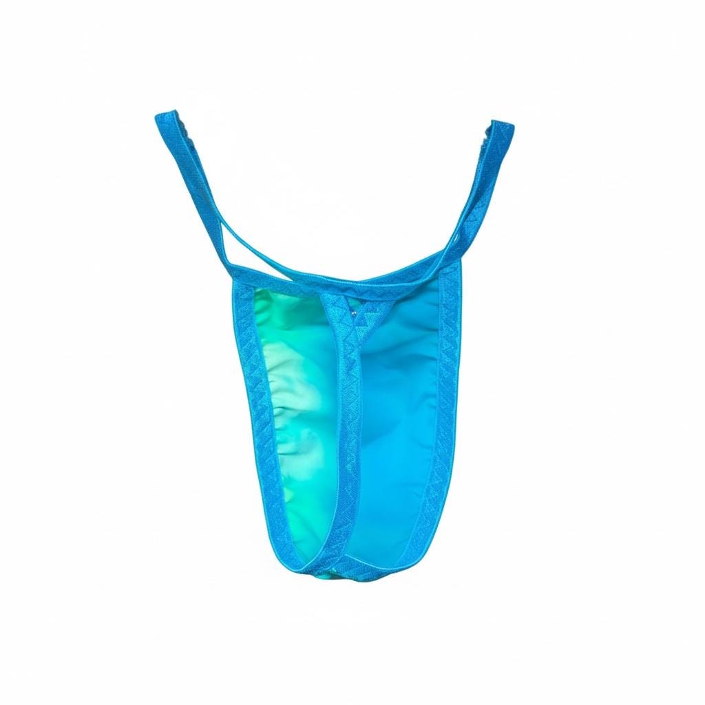 Men's Holographic Swim Thong G-String | Exotic Underwear for Pool Parties