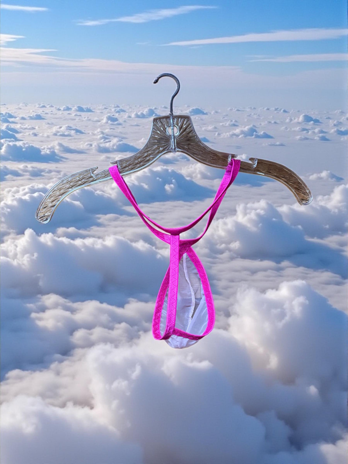 Pink Teardrop Thong for Men