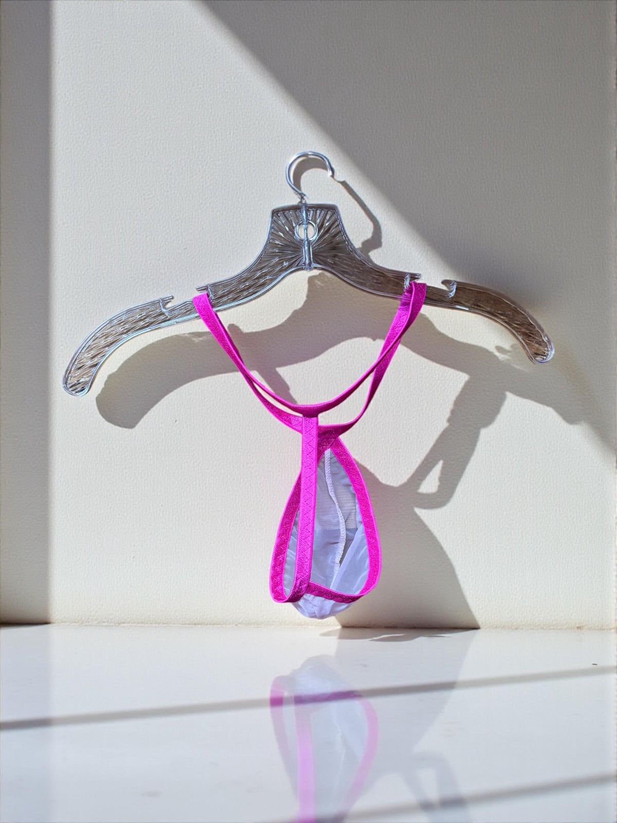 Pink Teardrop Thong for Men