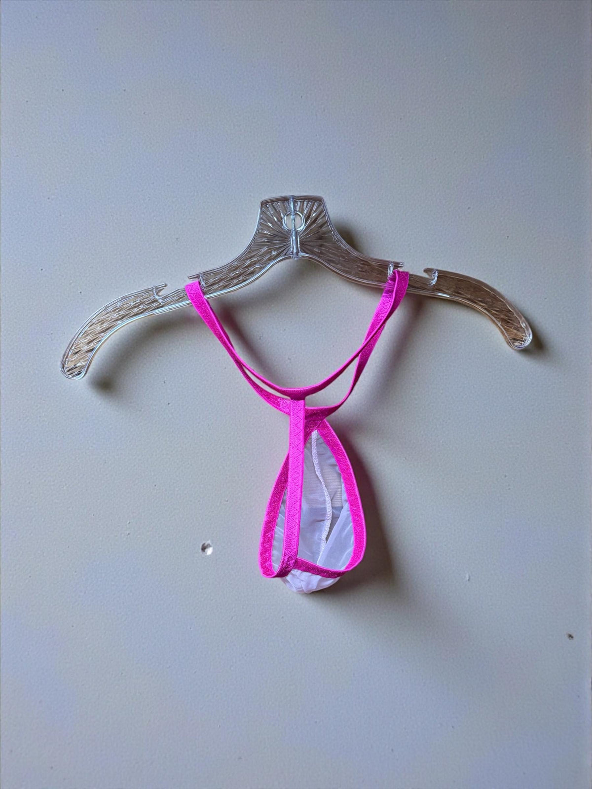 Pink Teardrop Thong for Men