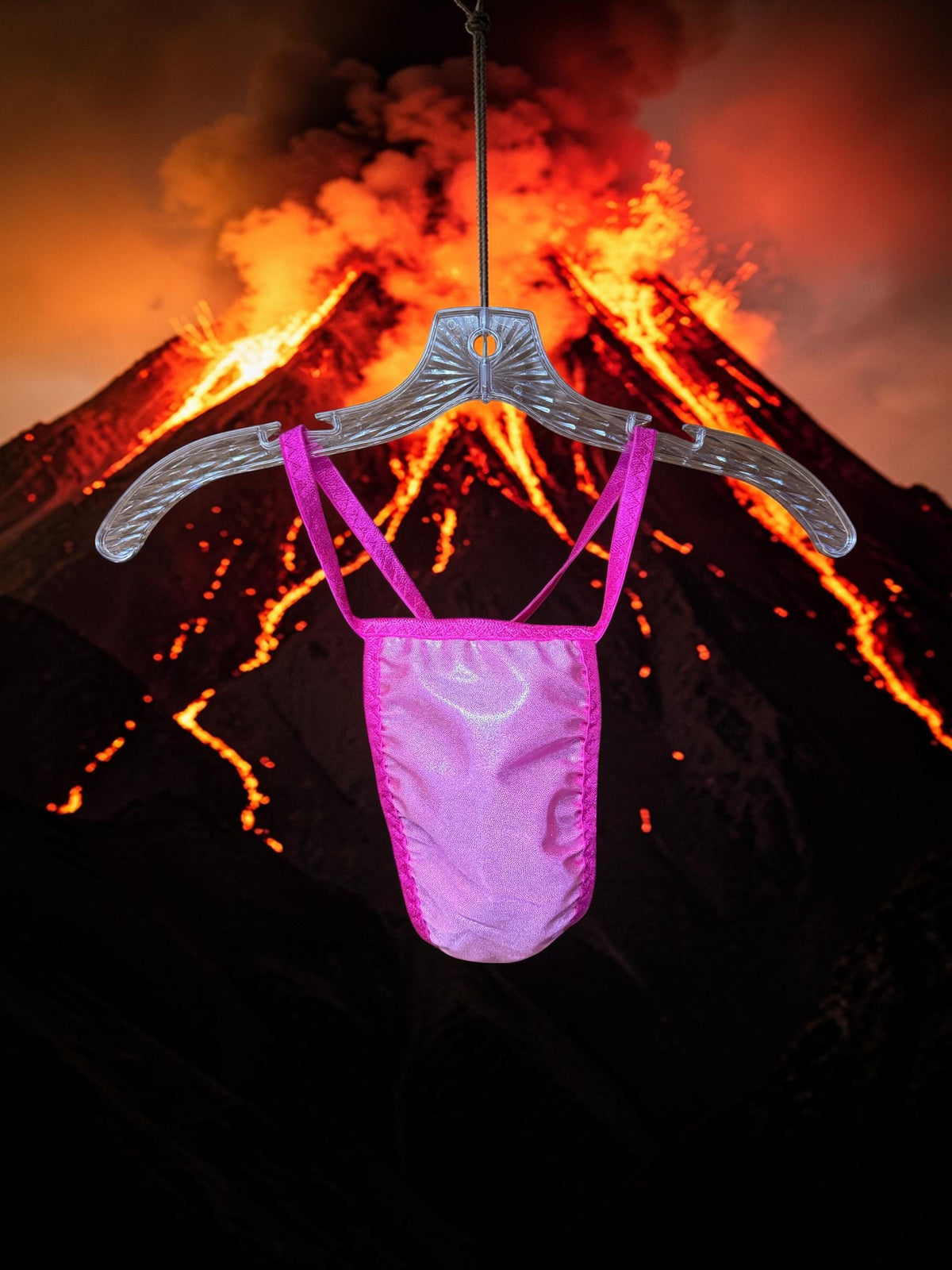 Men's Pink Swim Thong G-String | Exotic Underwear for Pool Parties