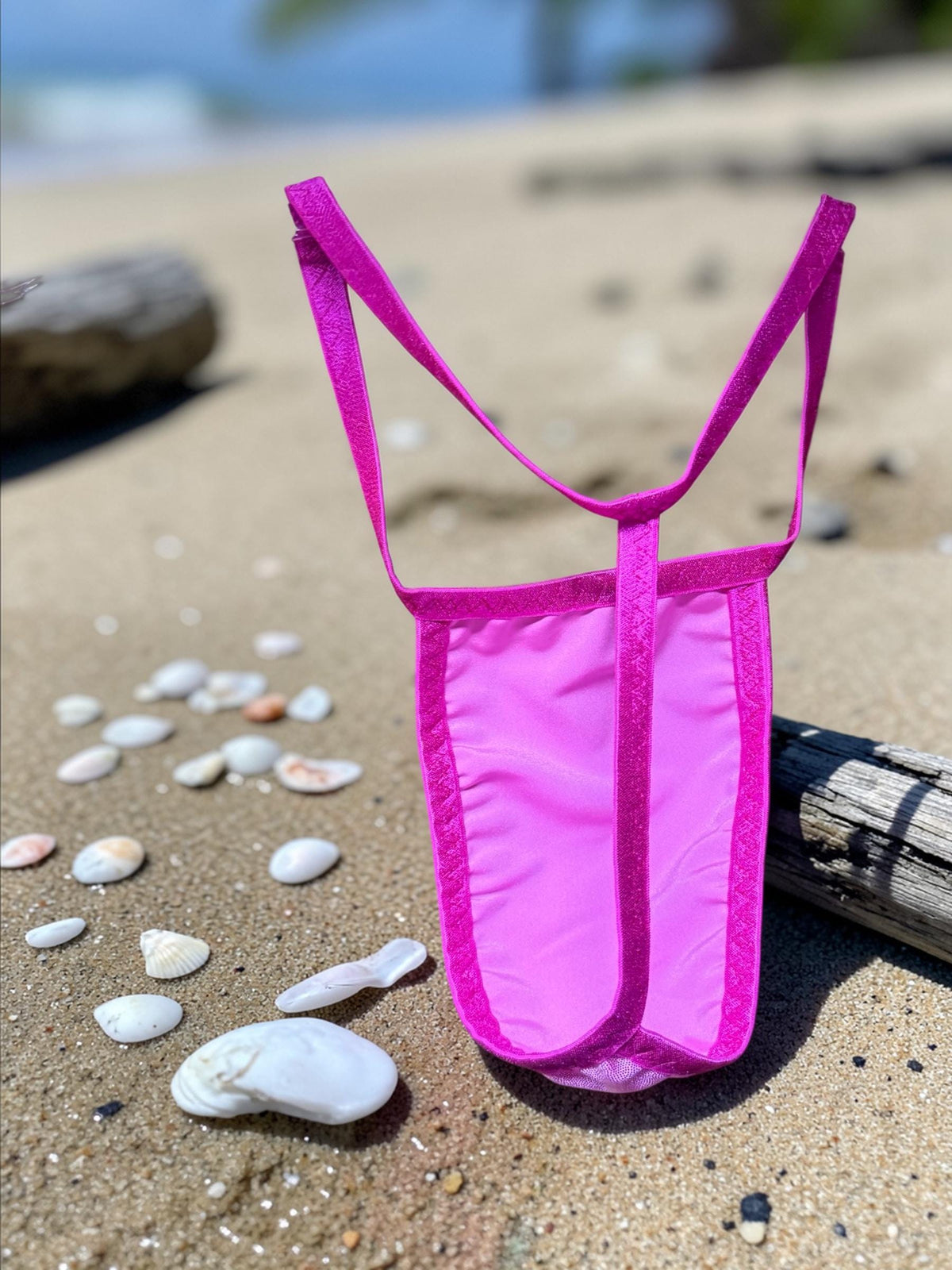 Men's Pink Swim Thong G-String | Exotic Underwear for Pool Parties