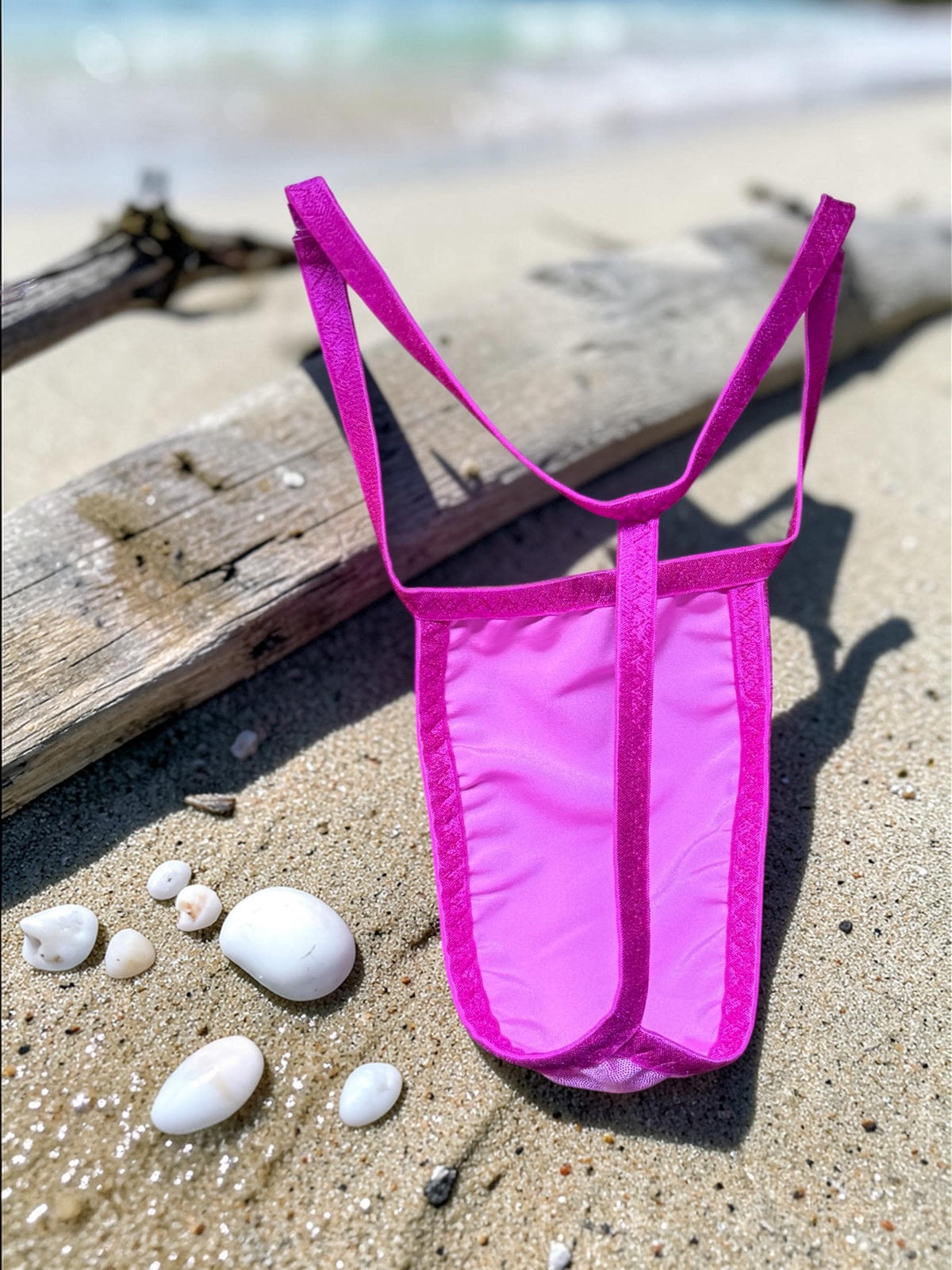 Men's Pink Swim Thong G-String | Exotic Underwear for Pool Parties