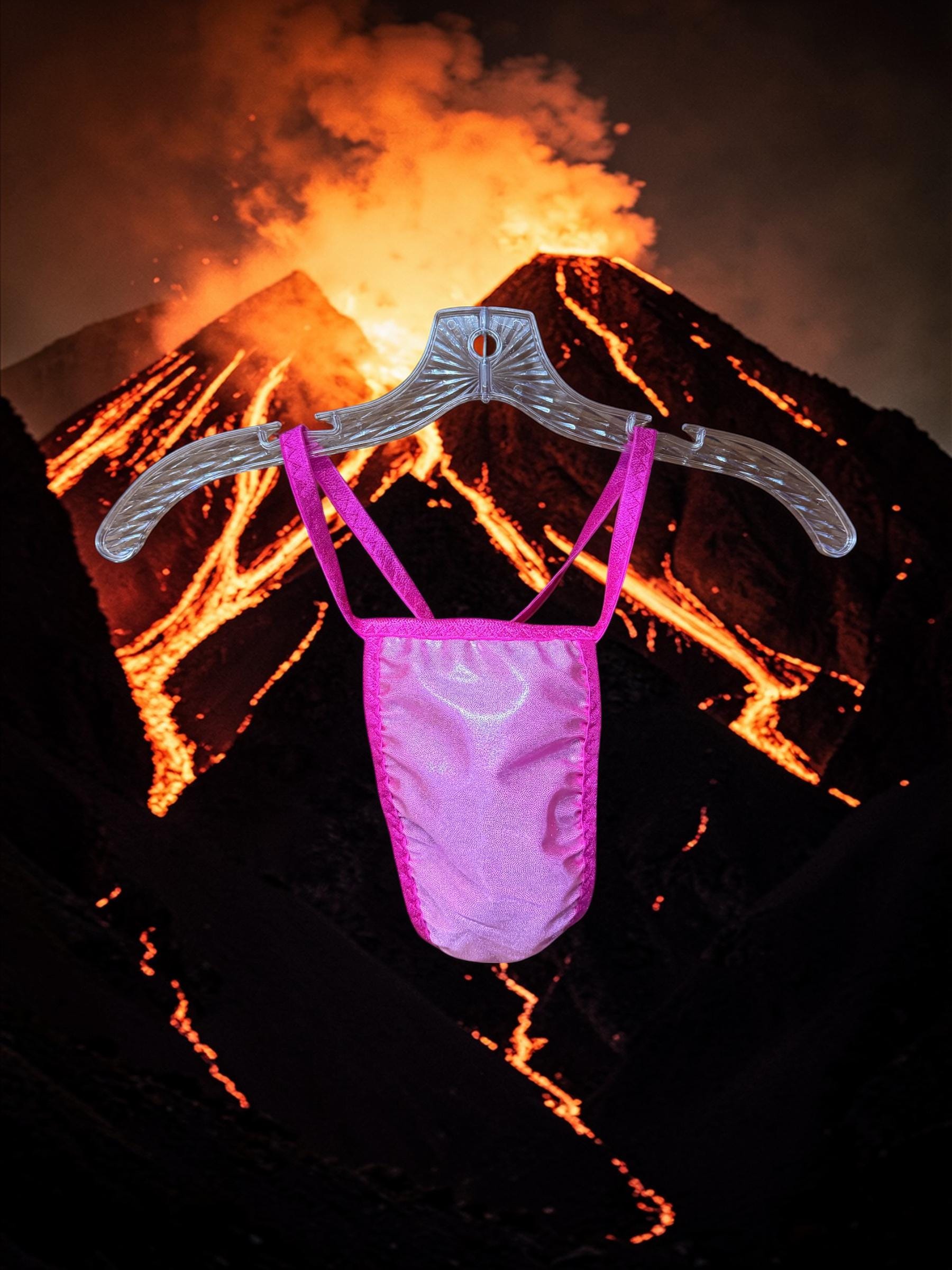 Men's Pink Swim Thong G-String | Exotic Underwear for Pool Parties