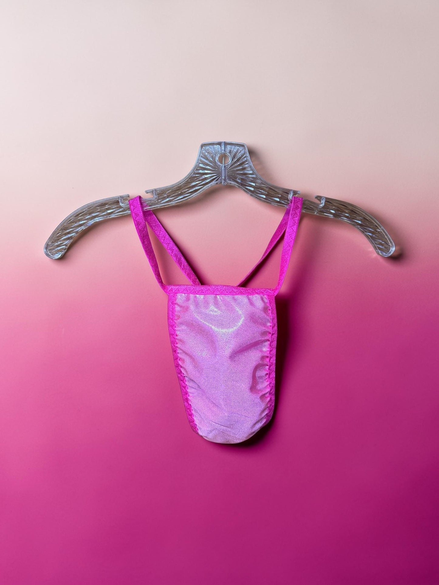 Men's Pink Swim Thong G-String | Exotic Underwear for Pool Parties