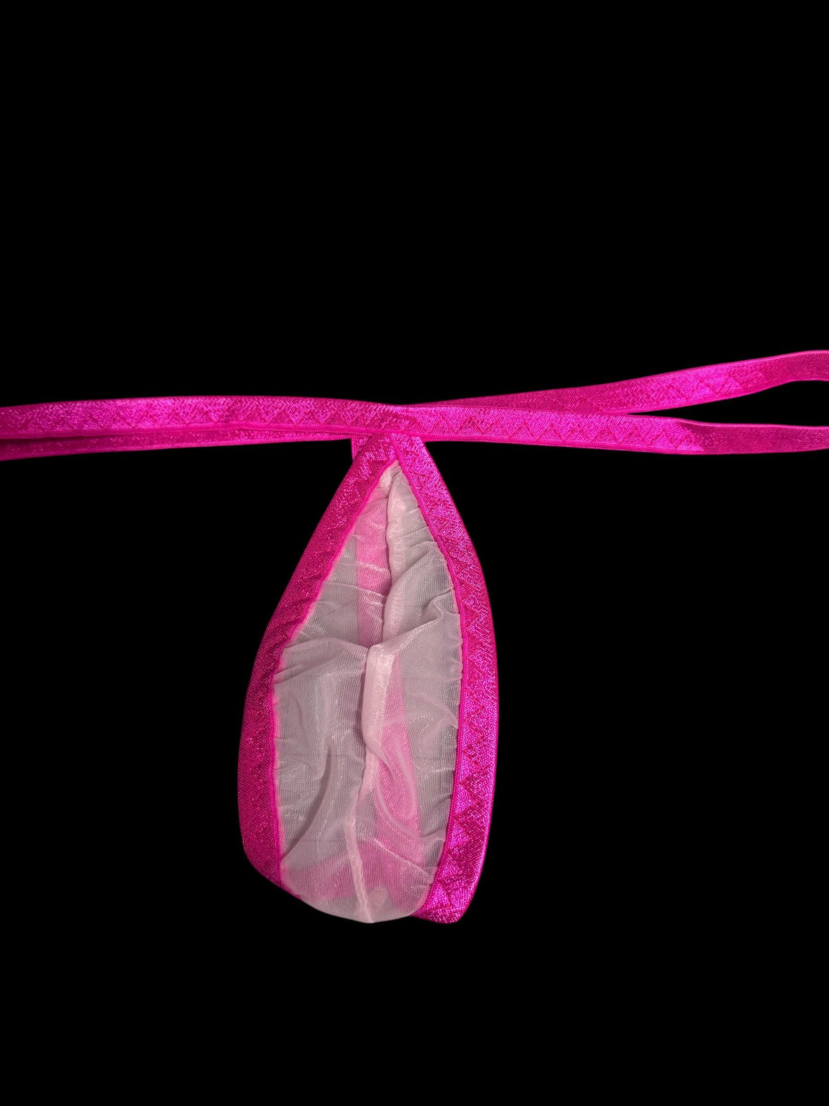 Pink Teardrop Thong for Men