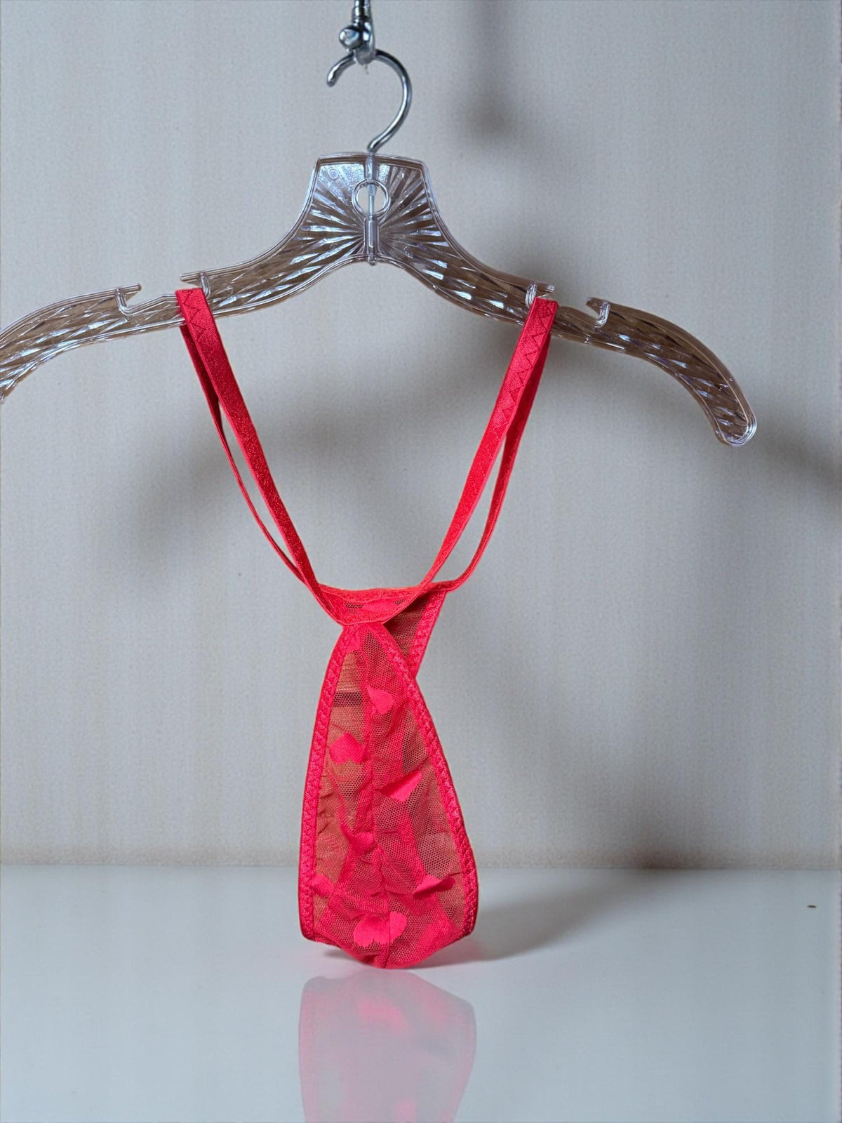 Heart Mesh Teardrop Thong for Men