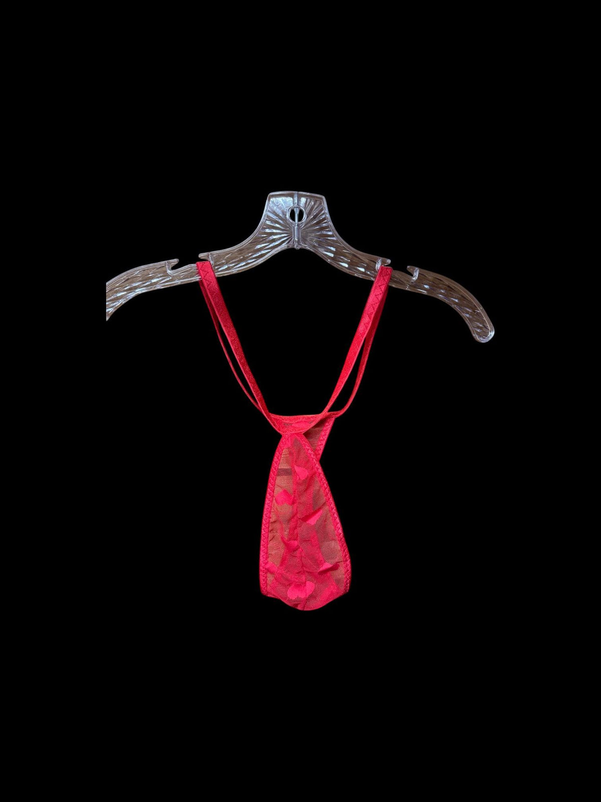 Heart Mesh Teardrop Thong for Men