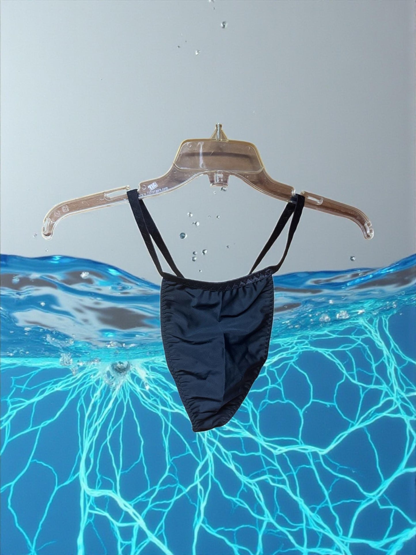 Men's Black Spandex Thong - Comfortable & Stylish Underwear