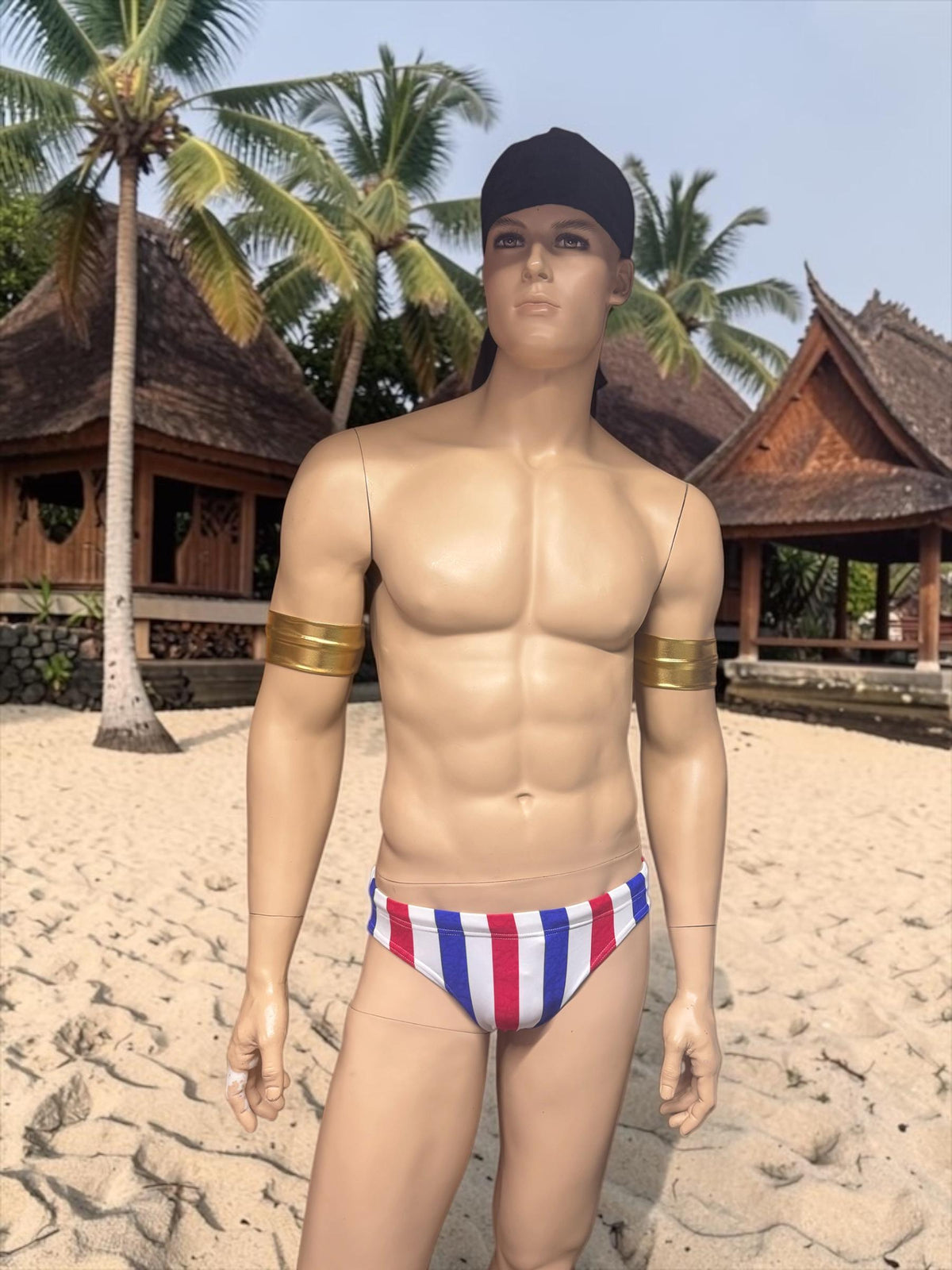 Men's Patriotic Swim Briefs - USA Flag Colors