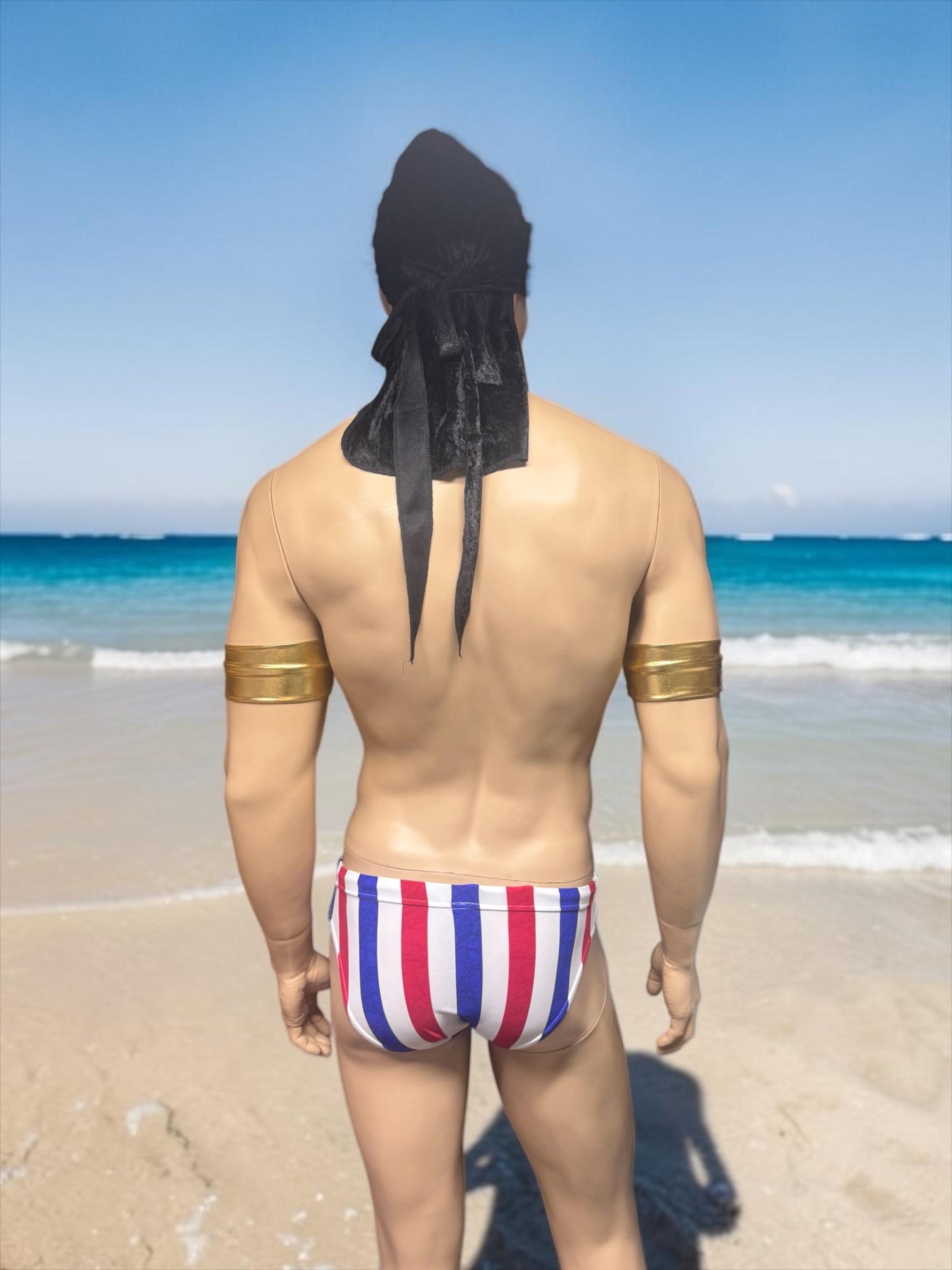 Men's Patriotic Swim Briefs - USA Flag Colors
