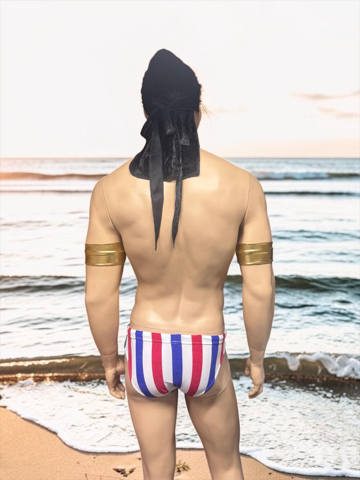 Men's Patriotic Swim Briefs - USA Flag Colors