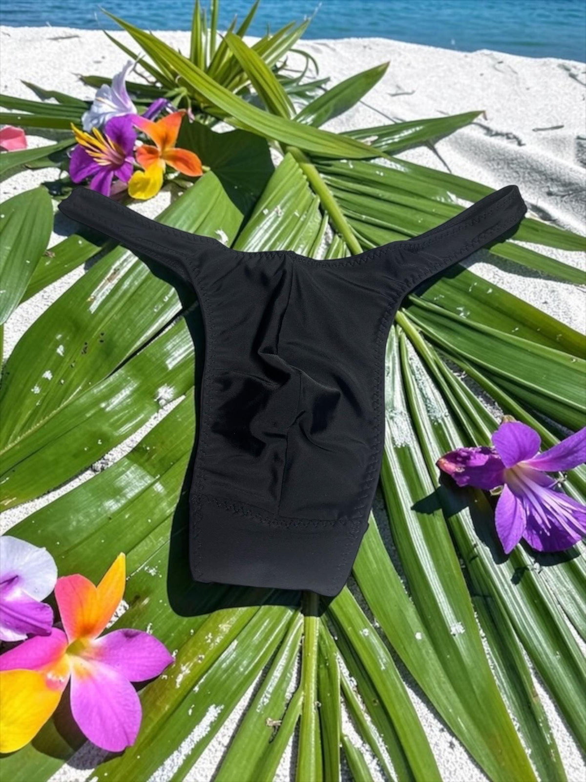 Black Bikini Swim Thong for Men