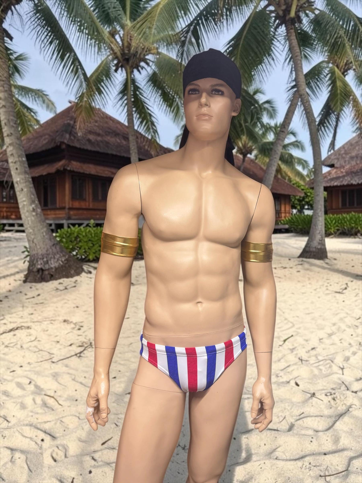 Men's Patriotic Swim Briefs - USA Flag Colors