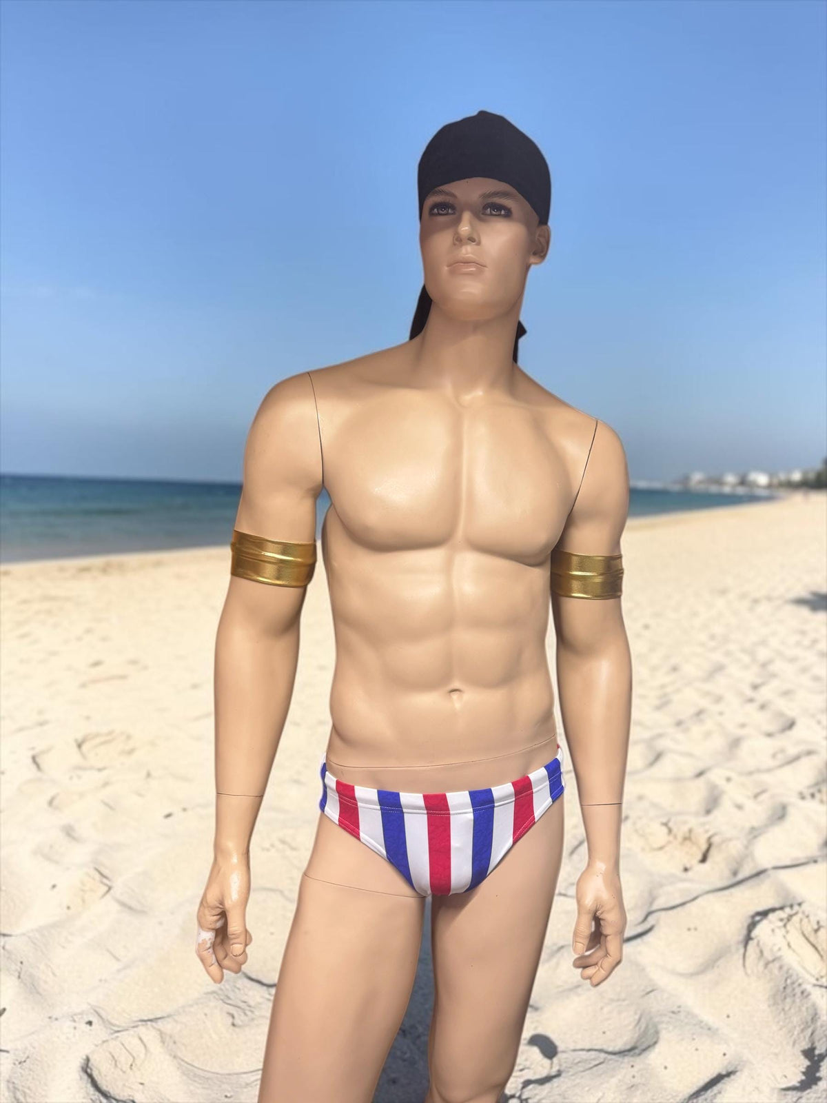 Men's Patriotic Swim Briefs - USA Flag Colors