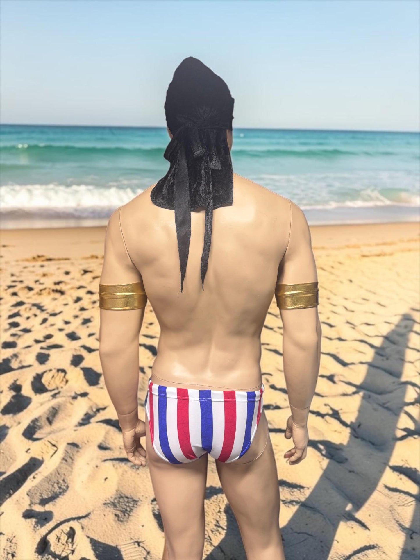 Men's Patriotic Swim Briefs - USA Flag Colors