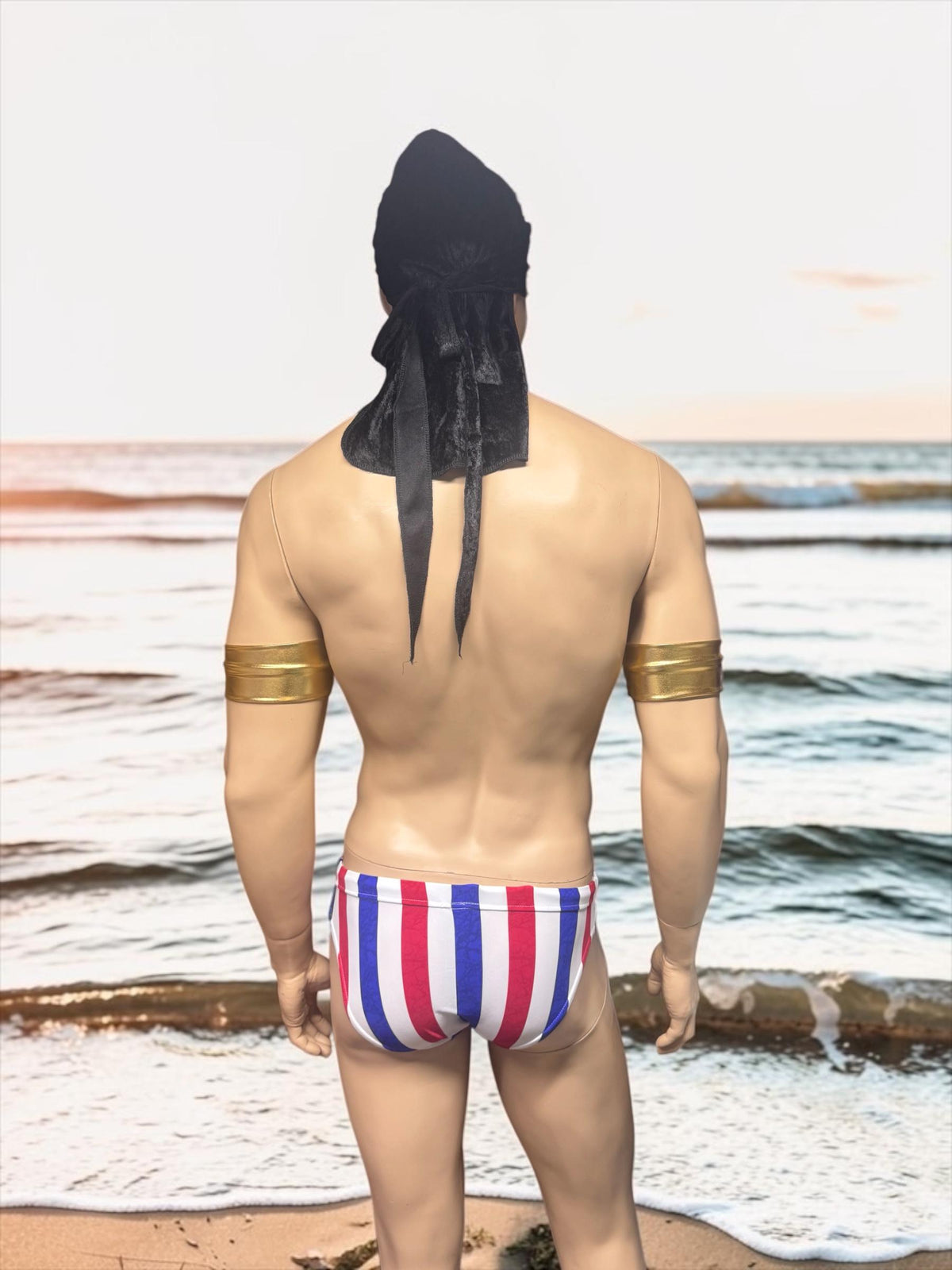 Men's Patriotic Swim Briefs - USA Flag Colors