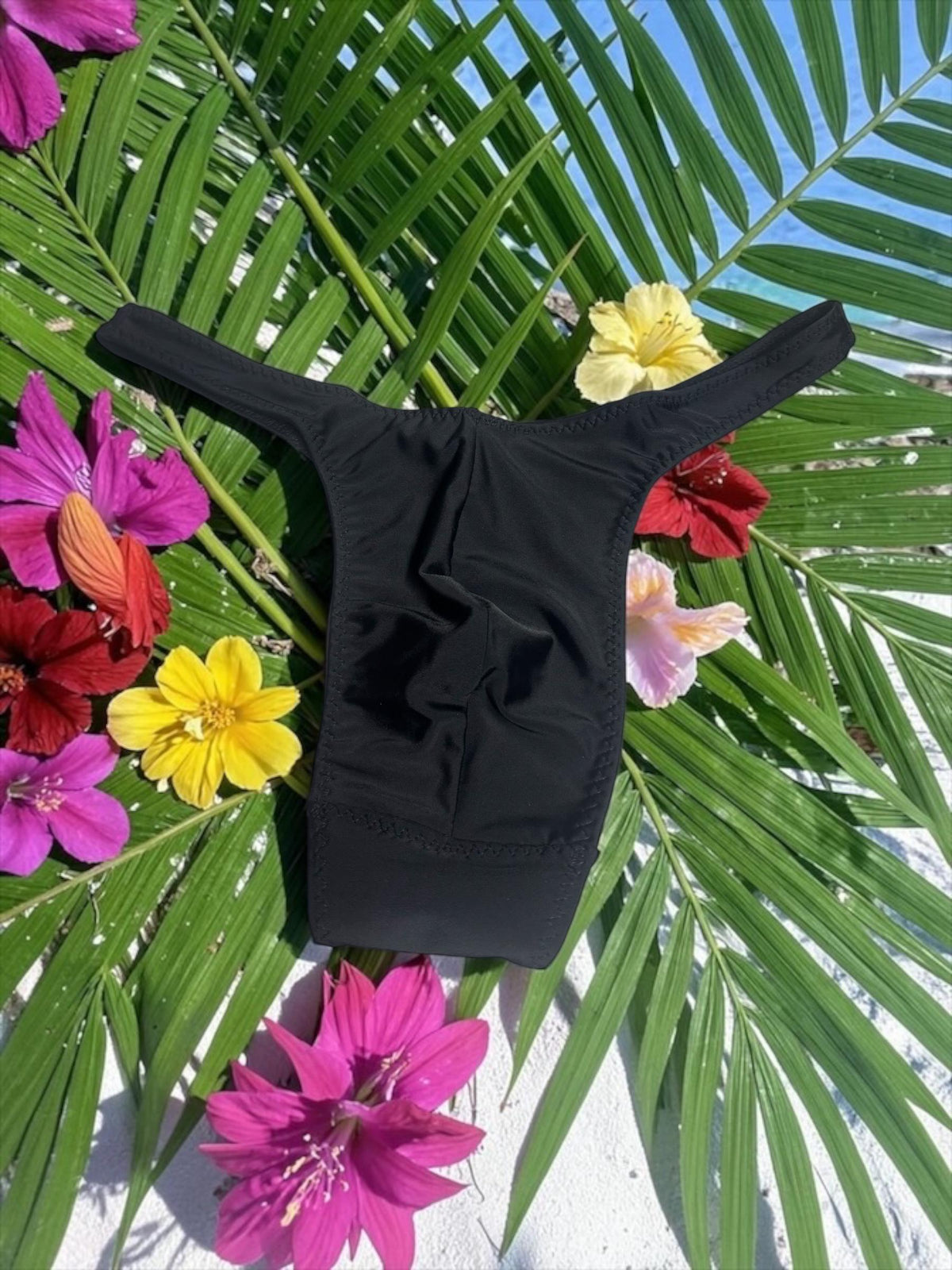 Black Bikini Swim Thong for Men