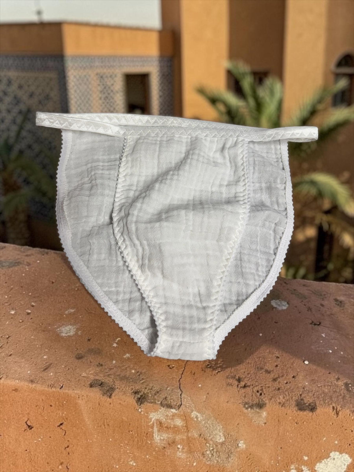 Men's Double Cotton Gauze Sleep Briefs