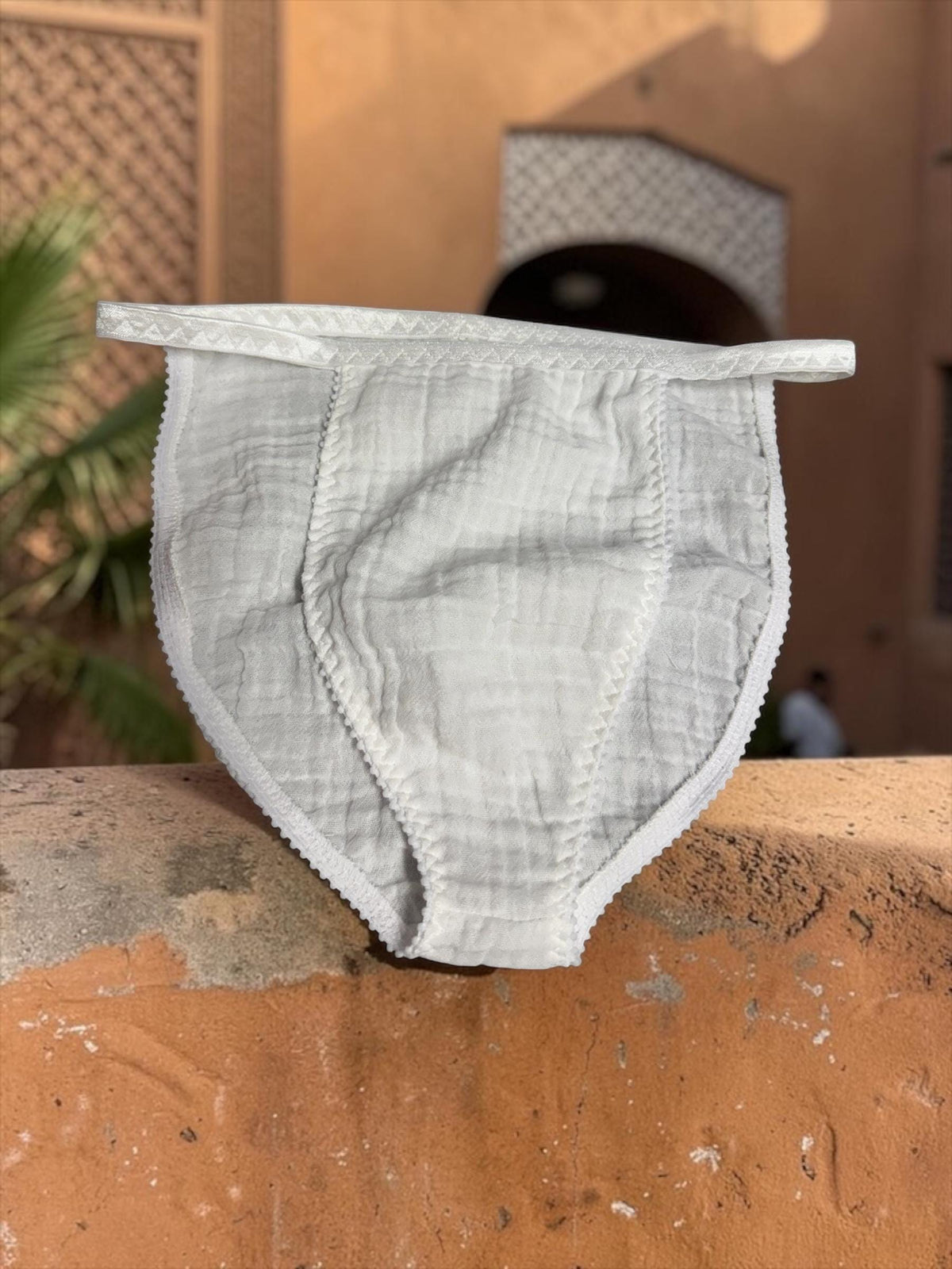 Men's Double Cotton Gauze Sleep Briefs