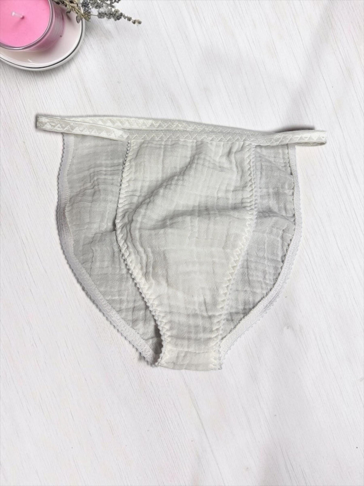 Men's Double Cotton Gauze Sleep Briefs