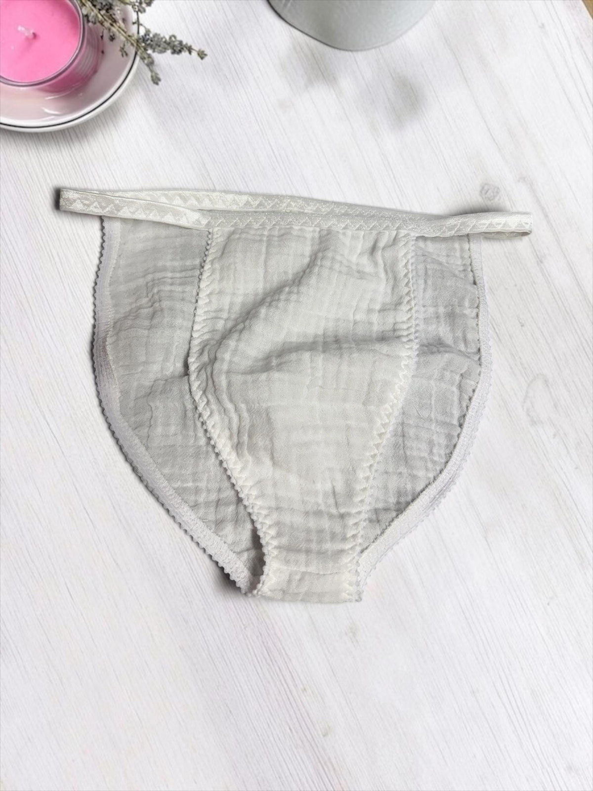 Men's Double Cotton Gauze Sleep Briefs