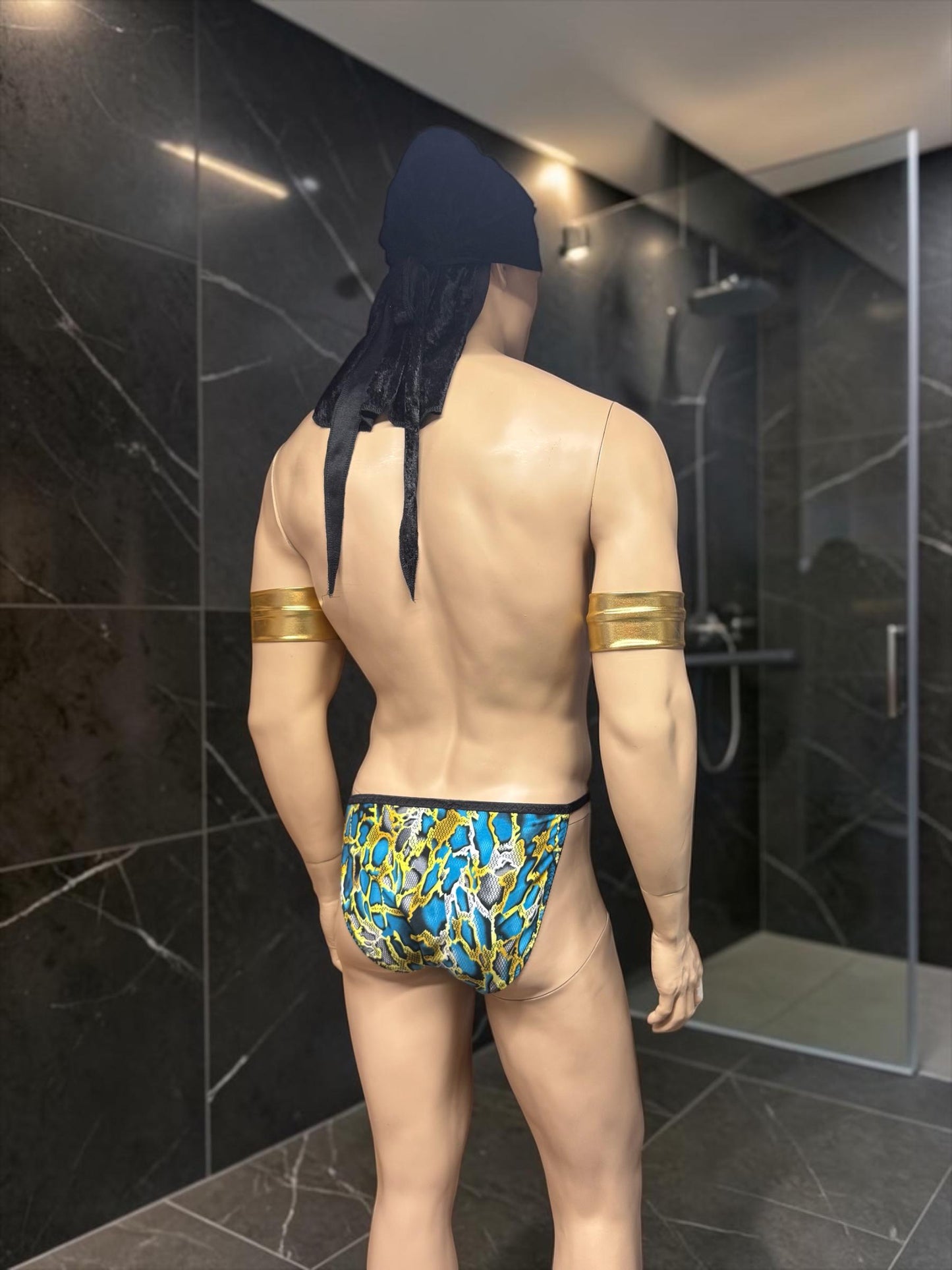 Snake Print Men's Underwear Briefs