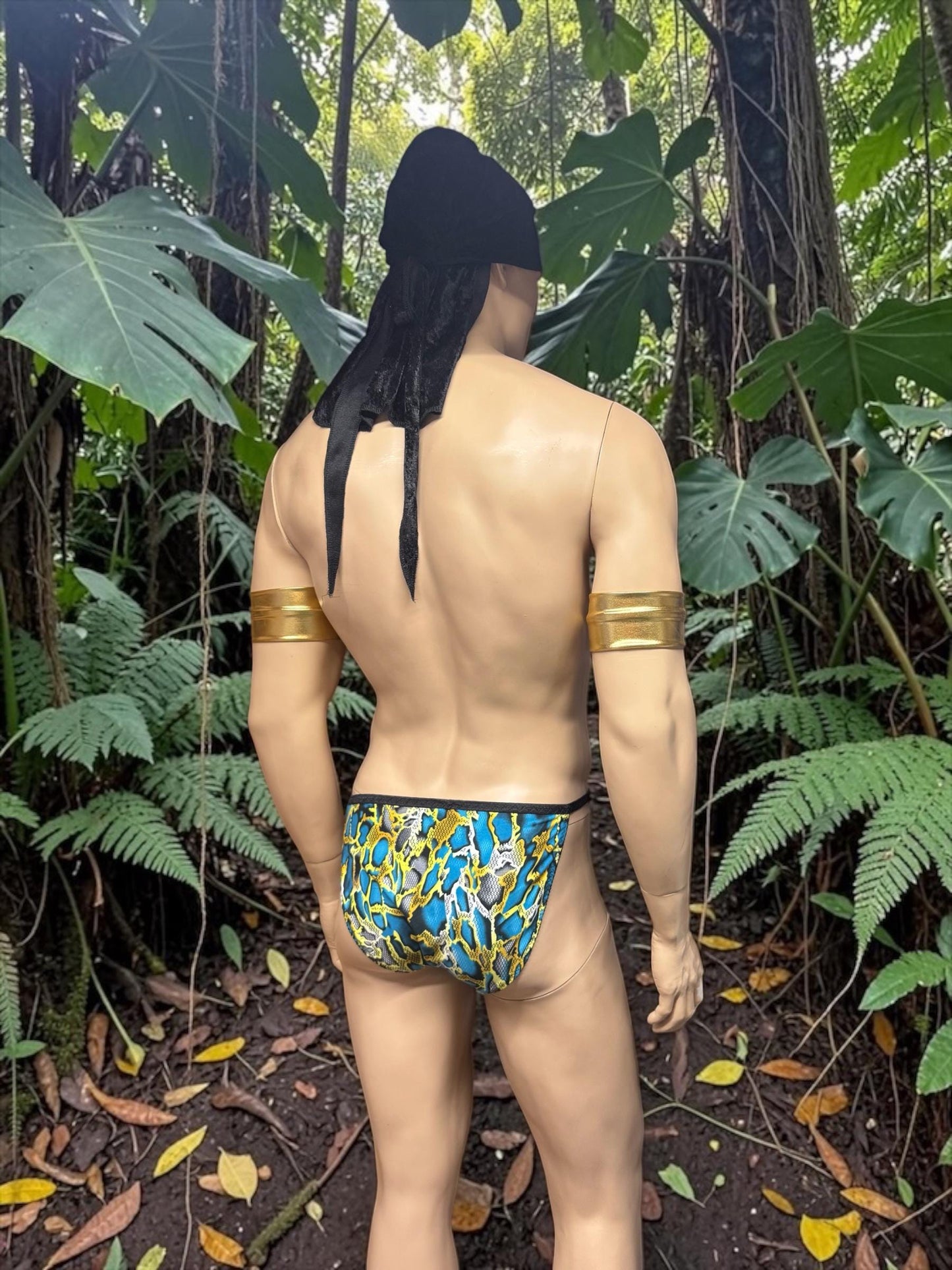 Snake Print Men's Underwear Briefs