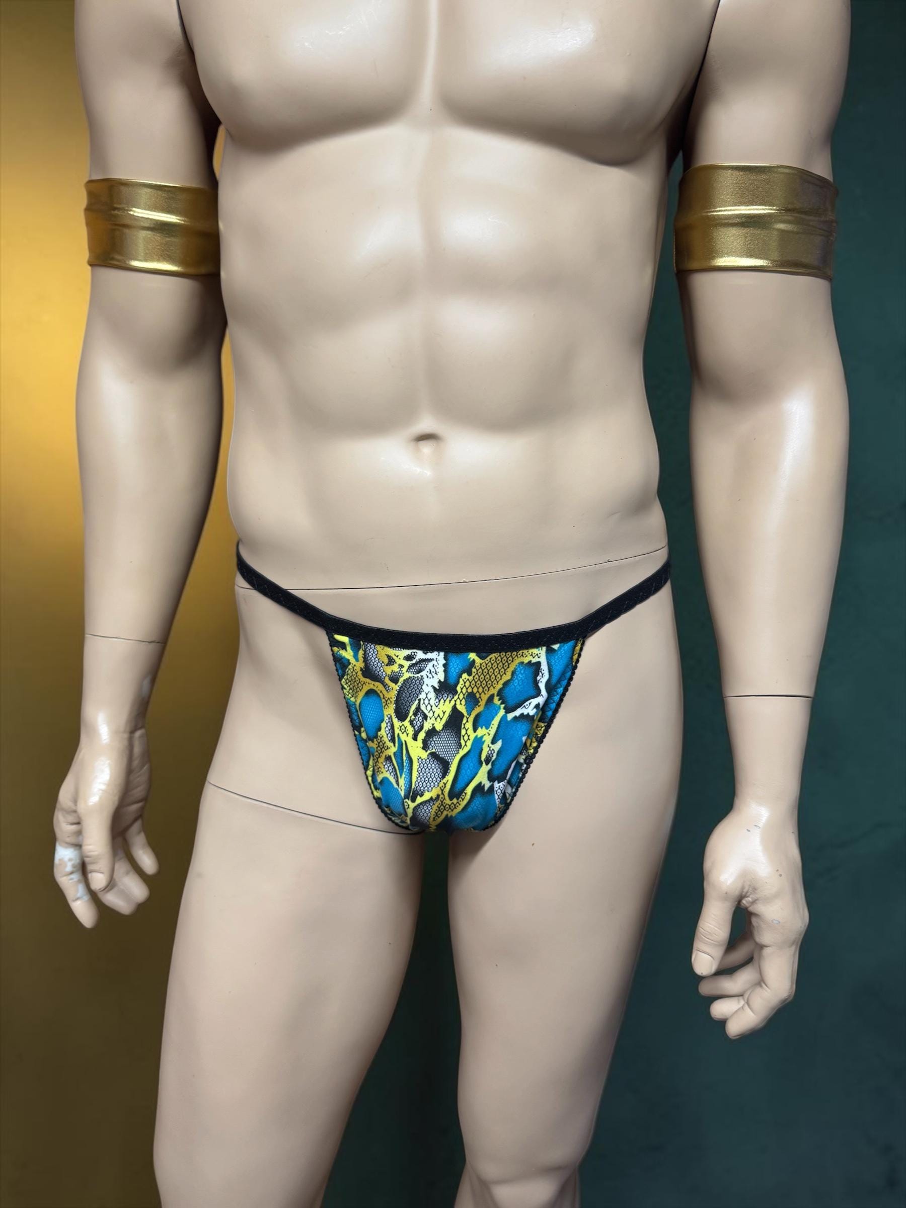 Snake Print Men's Underwear Briefs